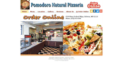 Desktop Screenshot of pomodoronaturalpizzeria.com